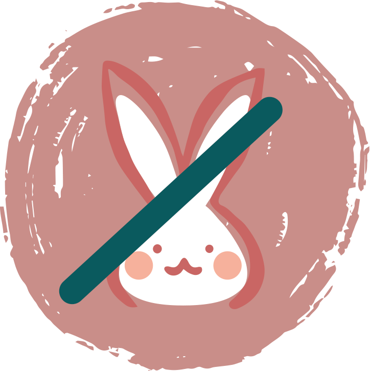 cabeza de conejo dibujado rayado 